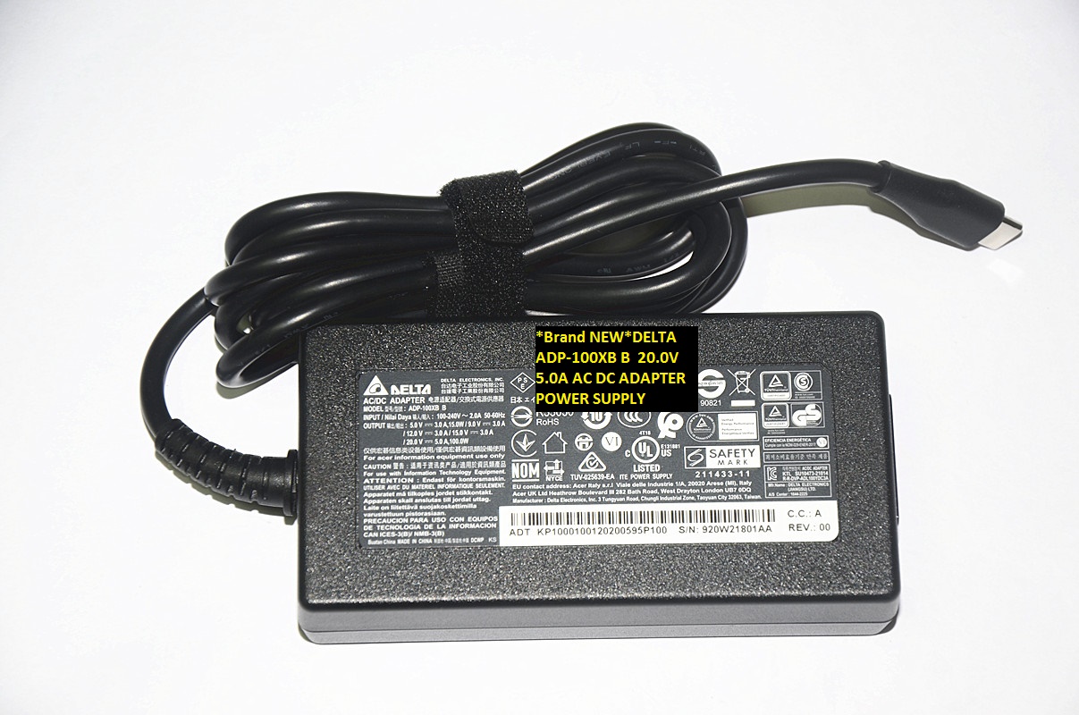 *Brand NEW*DELTA ADP-100XB B 20.0V 5.0A AC DC ADAPTER POWER SUPPLY